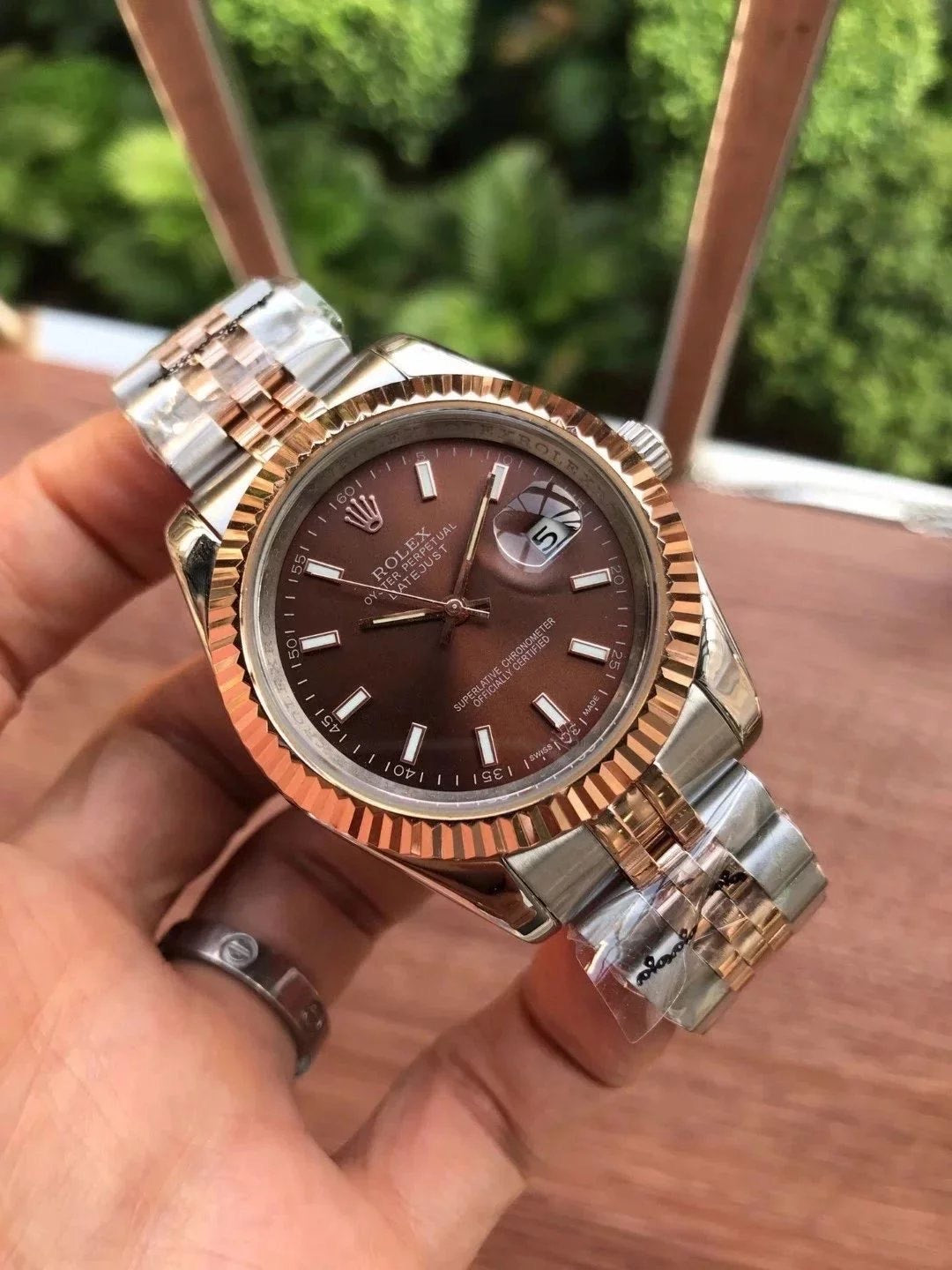 Silver RG rolex