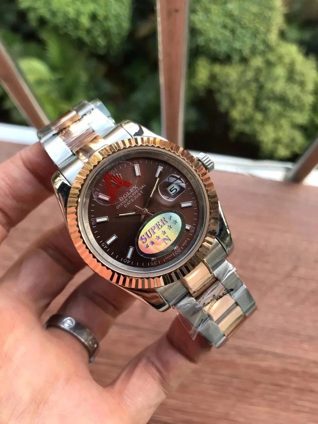 Silver RG rolex